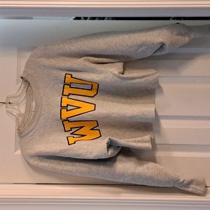 WVU cropped Champion sweatshirt size medium